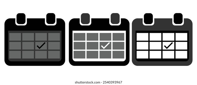 Month calendrer vector flat icon.