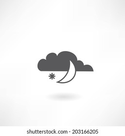 month with cloud icon
