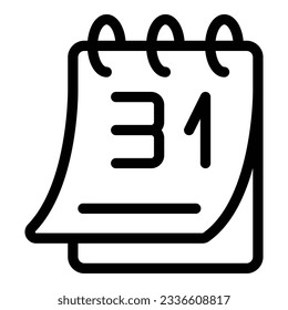 Month duration icon outline vector. Hour timer. Date general