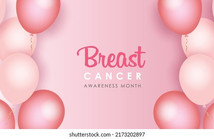 month in the fight against breast cancer. October. A hand clenched in a fist as a symbol of the fight.