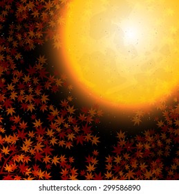 Month foliage background
