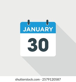 Month January Calendar Icon Vector Template