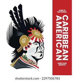 The month of June is nationally recognized as Caribbean American Heritage Month in the U.S. Suitable for iconic Caribbean American celebration. Apache logo