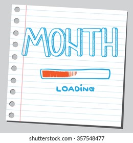 Month loading bar  
