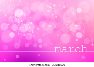 The month of March. Calendar. Abstrakt, element, Line. Background. Icon. Vector.