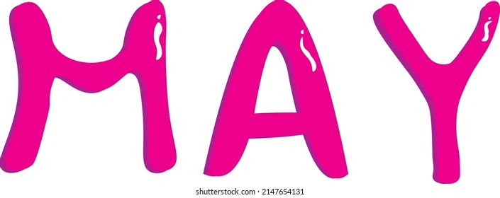 Month of May Custom Font