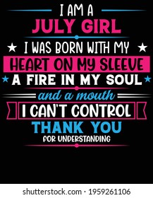 I am a month name girl I was born with my heart on my sleeve