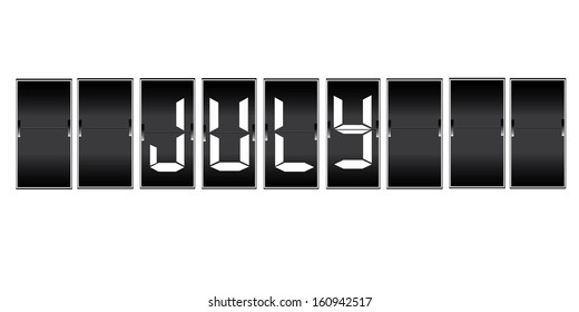 month on a mechanical timetable