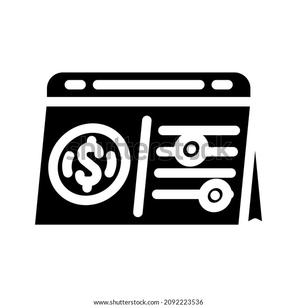 month passive\
income glyph icon vector. month passive income sign. isolated\
contour symbol black\
illustration