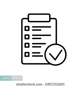 Month planning, to do list, time management with check mark vector icon. Graph symbol for fitness and weight loss web site and apps design, logo, app, UI