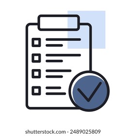 Month planning, to do list, time management with check mark vector icon. Graph symbol for fitness and weight loss web site and apps design, logo, app, UI