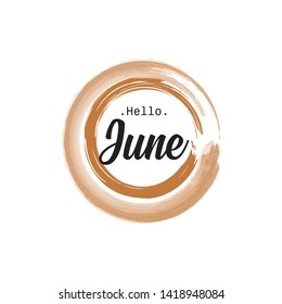 
month in the year with a circular golden decoration