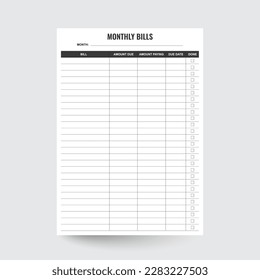 Monthly Bill Tracker,Bill Tracker,Month Bills,Bill Planner,Bill Organizer,Spending Tracker,Printable Bill Plan,Bill Payments Log,Weekly Budget Planner,Spending Tracker