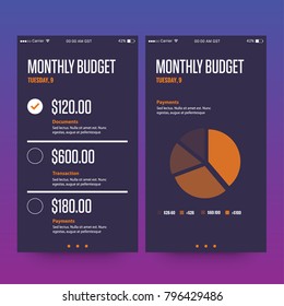 Monthly Budget App Ui Ux Screens 스톡 벡터(로열티 프리) 796429486 | Shutterstock
