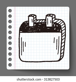 Monthly calendar doodle drawing