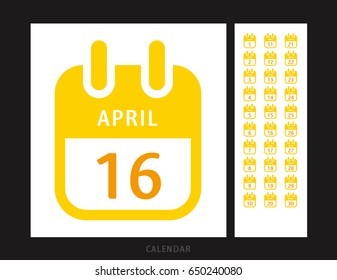 monthly calendar icon
