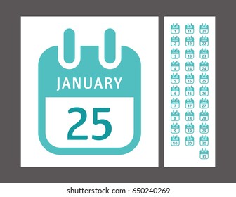 monthly calendar icon