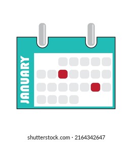 Monthly calendar icon vector illustration 