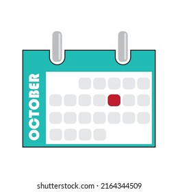Monthly calendar icon vector illustration 