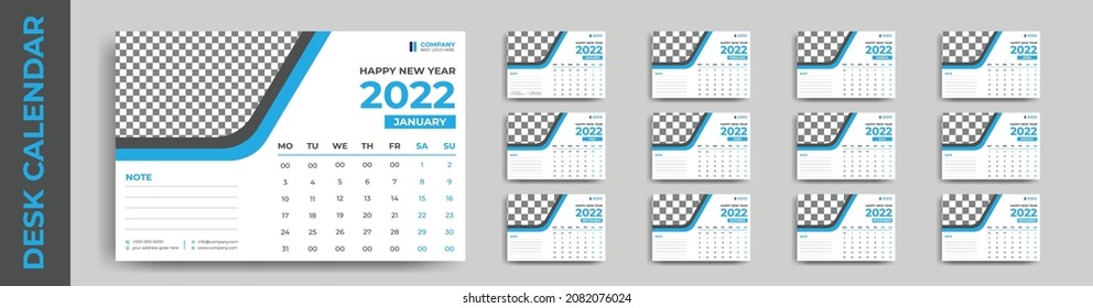 Monthly calendar template for 2022 year. Week Starts on Sunday. Wall calendar in a minimalist style