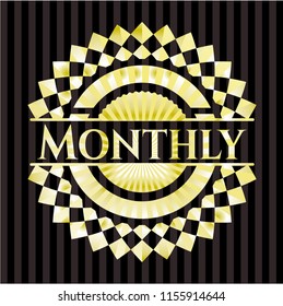 Monthly gold emblem