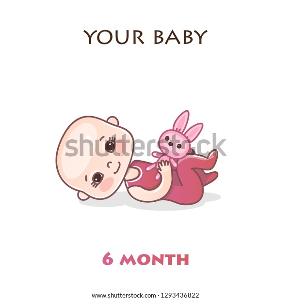 Monthly Infant Development Stages Child Development Stock Vector ...