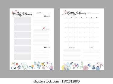 36,152 Blank Monthly Planner Images, Stock Photos & Vectors | Shutterstock