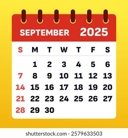 Monthly Planner for September 2025. Time Management Calendar september 2025. September 2025 Daily and Weekly