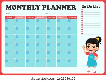 monthly planning design with child theme