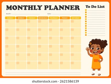 monthly planning design with child theme