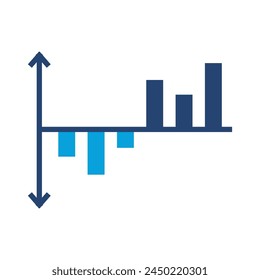 informe mensual estadísticas icono de diseño de Vector en estilo de moda