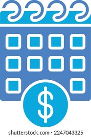 Monthly Salary vector icon. Can be used for printing, mobile and web applications.