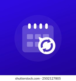 monthly subscription auto-renewal icon, transparent design