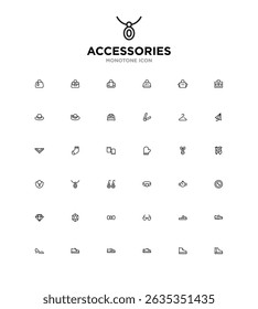 montone simple line icon set