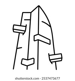 Montparnasse icon in drawing style

