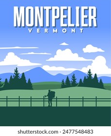 Montpelier Vermont with beautiful natural views