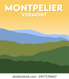 montpelier vermont with beautiful view