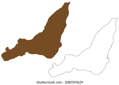 Montreal island (Canada, Quebec Province, North America, Hochelaga Archipelago) map vector illustration, scribble sketch Montreal map