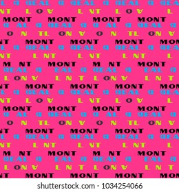 Montreal seamless pattern. Autentic artistic design for background.