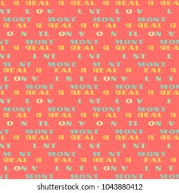 Montreal seamless pattern. Autentic artistic design for background.