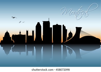 Montreal skyline - vector illustration