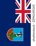 Montserrat Vertical Flag, Vertical Flag Montserrat