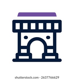 monument duotone icon. Sleek and modern vector icon for websites, mobile apps, marketing materials, and corporate design. Fully scalable and ready to use.