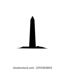 Monument Foundation Silhouette vector illustration