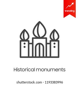 monument icon illustration isolated vector sign symbol