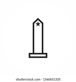 monument icon illustration isolated vector sign symbol