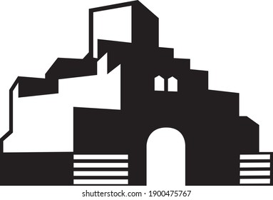 monument icon illustration isolated vector sign symbol