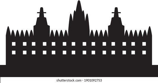 monument icon illustration isolated vector sign symbol