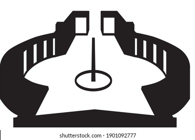 monument icon illustration isolated vector sign symbol