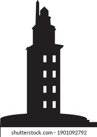 monument icon illustration isolated vector sign symbol